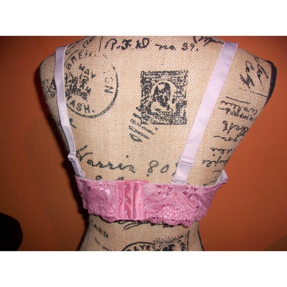 Youmita Pixie Dust Floral Lace Overlay Plunge 36D Bra NWT - Picture 5 of 7